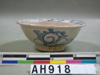 藏品(青花花草紋大碗)的圖片